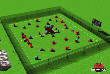 NPPL Paintball Field Layout