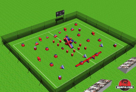 NPPL Paintball Field Layout