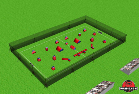 NPPL Paintball Field Layout