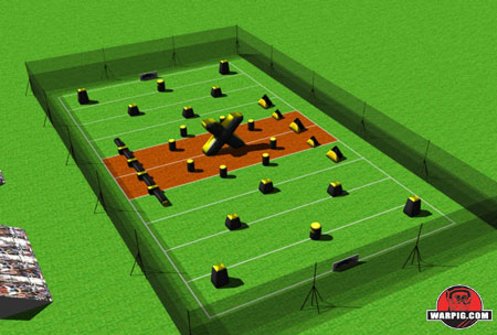 NPPL Paintball Field Layout