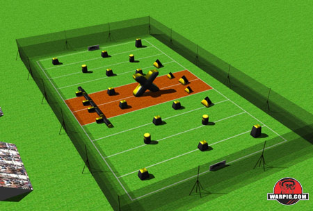 NPPL Paintball Field Layout