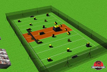 NPPL Paintball Field Layout