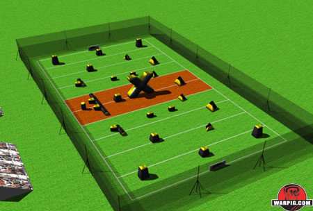 NPPL Paintball Field Layout
