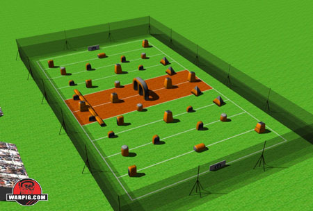 NPPL Paintball Field Layout