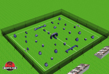 NPPL Paintball Field Layout