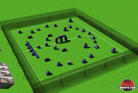 NPPL Paintball Field Layout