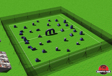 NPPL Paintball Field Layout