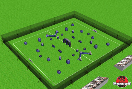 NPPL Paintball Field Layout