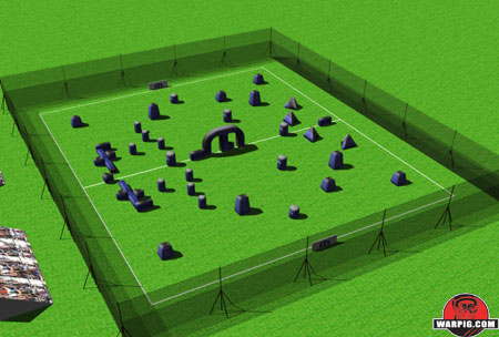 NPPL Paintball Field Layout