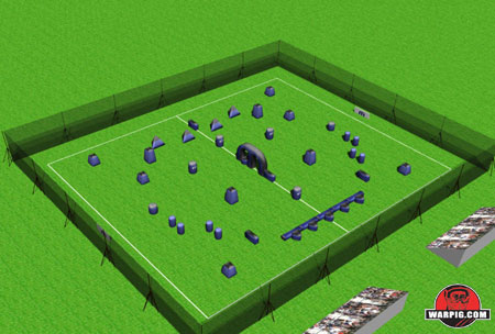 NPPL Paintball Field Layout