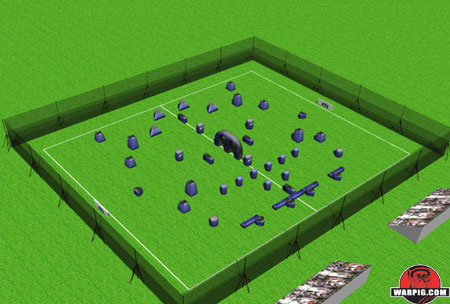 NPPL Paintball Field Layout