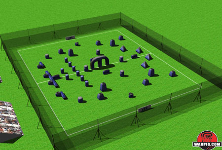 NPPL Paintball Field Layout