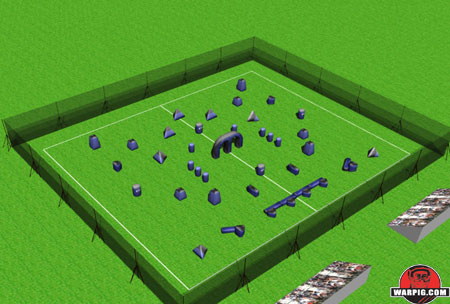 NPPL Paintball Field Layout