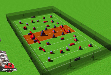 NPPL Paintball Field Layout