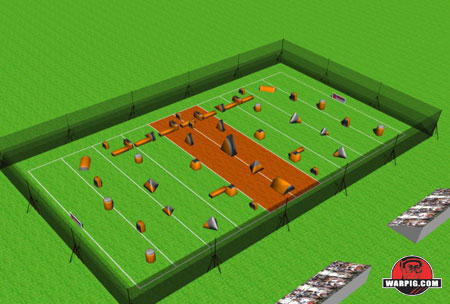 NPPL Paintball Field Layout