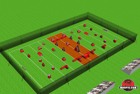 NPPL Paintball Field Layout