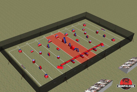 NPPL Paintball Field Layout