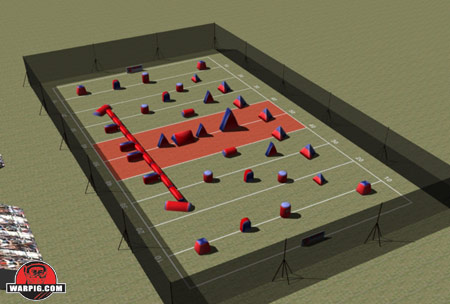 NPPL Paintball Field Layout