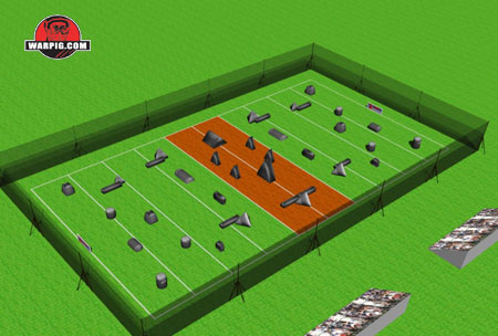 NPPL Paintball Field Layout