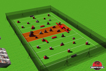 NPPL Paintball Field Layout
