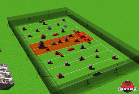 NPPL Paintball Field Layout
