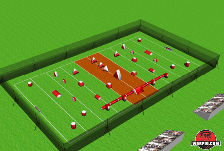 NPPL Paintball Field Layout