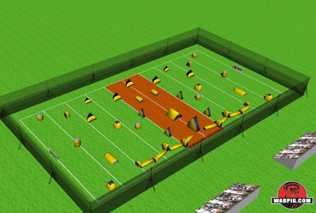 NPPL Paintball Field Layout