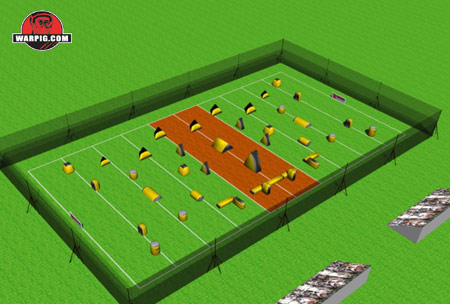 NPPL Paintball Field Layout