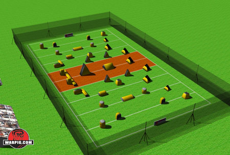 NPPL Paintball Field Layout