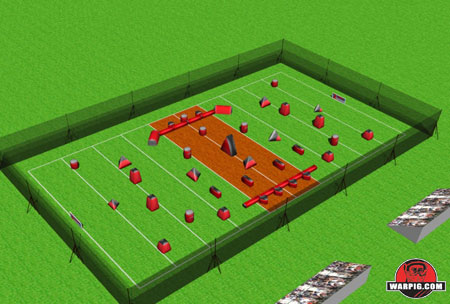 NPPL Paintball Field Layout