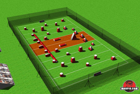 NPPL Paintball Field Layout