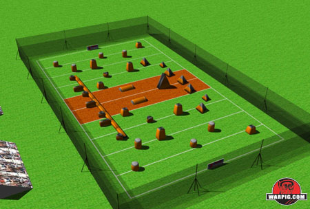 NPPL Paintball Field Layout