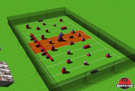 NPPL Paintball Field Layout