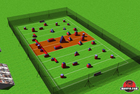 NPPL Paintball Field Layout