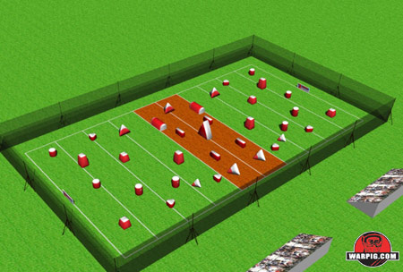 NPPL Paintball Field Layout