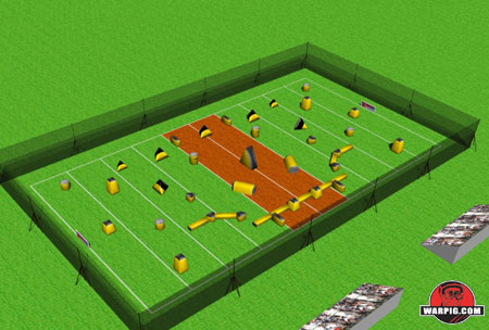 NPPL Paintball Field Layout
