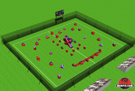 NPPL Paintball Field Layout