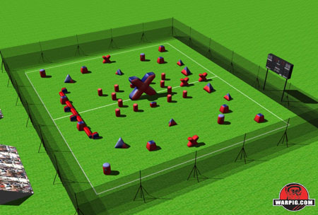 NPPL Paintball Field Layout