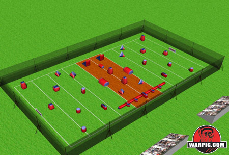 NPPL Paintball Field Layout