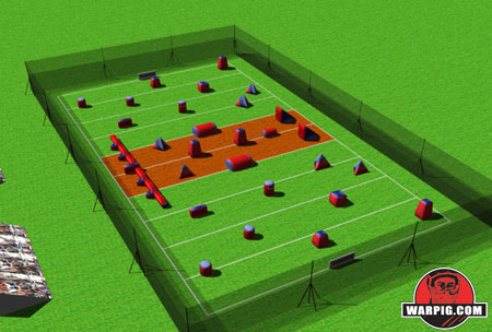 NPPL Paintball Field Layout