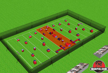 NPPL Paintball Field Layout