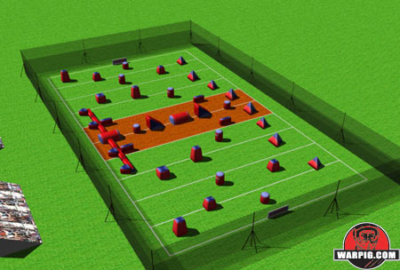 NPPL Paintball Field Layout