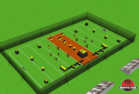 NPPL Paintball Field Layout